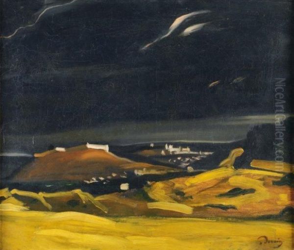 Paysage Nocturne De Villeneuve Les Avignon - view 1