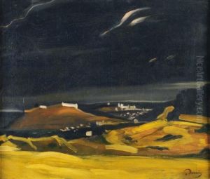 Paysage Nocturne De Villeneuve Les Avignon by Andre Derain