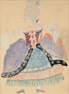 Projet De Costume Pour < La Marquise > by Andre Derain