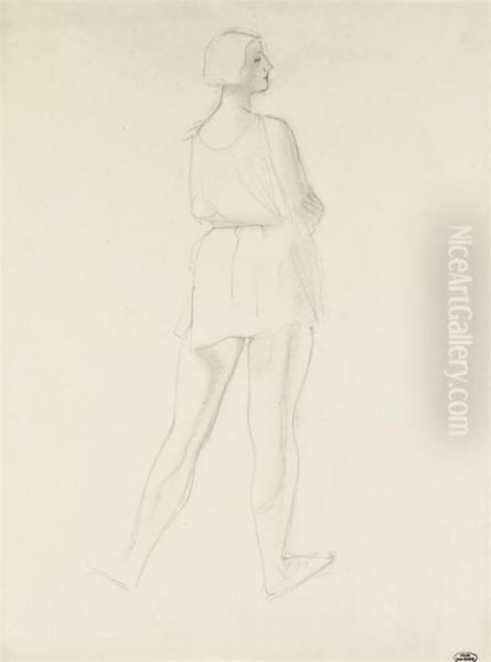 Femme Debout De Dos - view 1