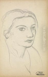 Portrait De Jeune Femme by Andre Derain