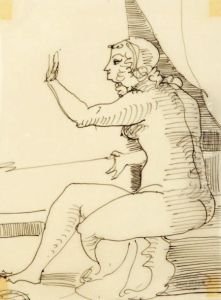 Femme Au Parapet