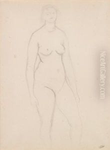 Stehender Weiblicher Akt by Andre Derain