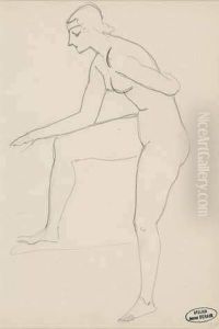 Baigneuse De Profil, Un Bras Dans Le Dos by Andre Derain
