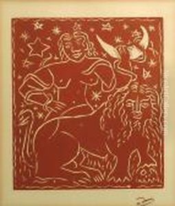 Woman And Lion by Andre Derain