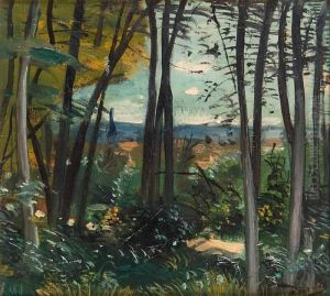 Village Dile-de-france A Loree Du Bois by Andre Derain
