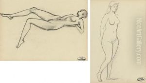 Etude De Femme Couchee by Andre Derain