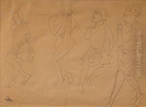 Etude Pour Un Costume De Theatre by Andre Derain
