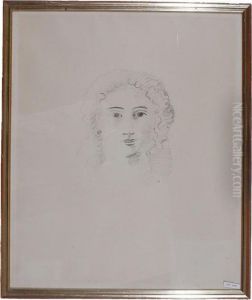 Portrait Of A Young Woman. by Andre Derain
