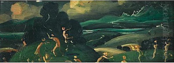 Nymphes Dans Un Paysage - view 1