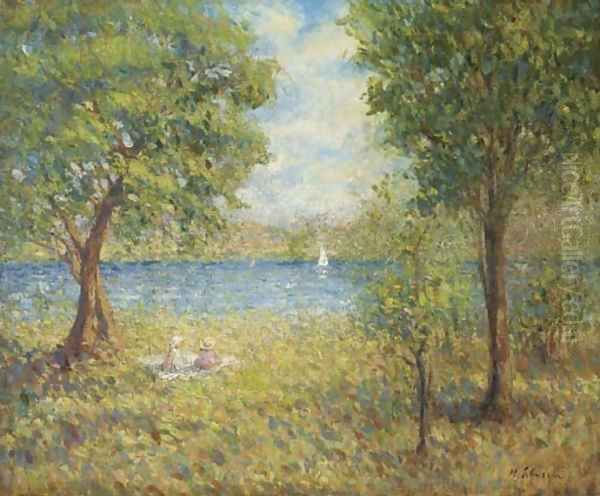 Deux fillettes au bord de l'eau - view 1