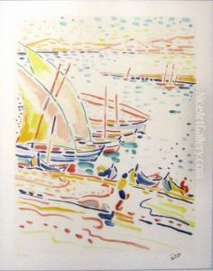 Boatsin A Harbour by Andre Derain
