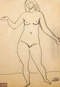 Modele Nu Debout by Andre Derain