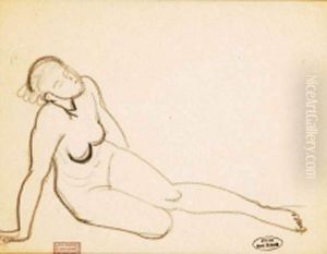 Modele Nu Allonge by Andre Derain