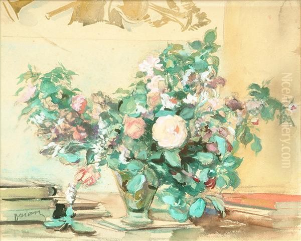 Stilllife Of Flowers On A Desk - view 1