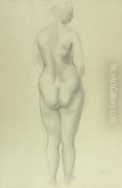 Stehender Weiblicher Ruckenakt - view 1
