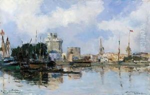 La Rochelle, the Harbor, Bright Sky by Albert Lebourg
