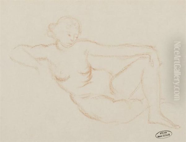 Femme Nue Accoudee - view 1