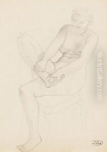 Femme Assise. by Andre Derain