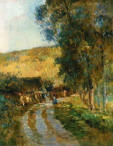 Road in the Vallee de L'Iton - view 1