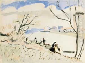 La Seine A Nanterre by Andre Derain