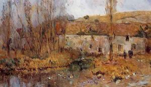 Mill in Normandy by Albert Lebourg