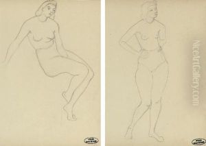 Femme Nue Assise Aux Pieds Croises by Andre Derain