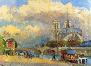 Notre Dame de Paris I by Albert Lebourg