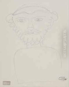 Visage A L'antique Barbu by Andre Derain