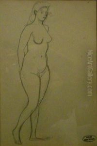 Nu Debout Tourne Vers La Droite by Andre Derain