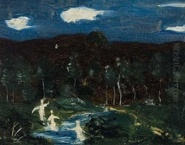 Nymphes Dans La Riviere - view 1