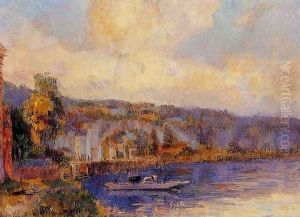 The Seine at La Bouille by Albert Lebourg