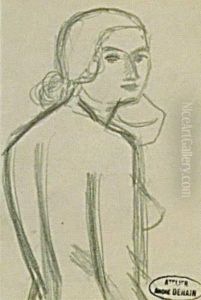 Jeune Femme En Buste De Trois-quarts Dos by Andre Derain