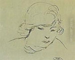 Portrait De Jeune Femme by Andre Derain