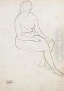 Nu Assis. by Andre Derain