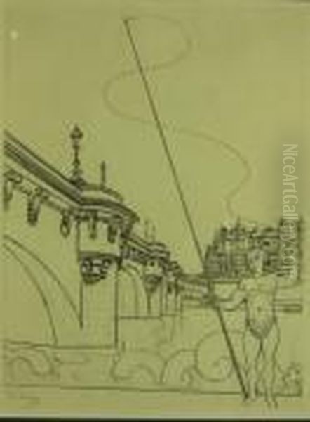 Le Pont Neuf. Pour Paris 1937. Daragnes Editeur. 332 X 260 - view 1