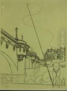 Le Pont Neuf. Pour Paris 1937. Daragnes Editeur. 332 X 260 by Andre Derain