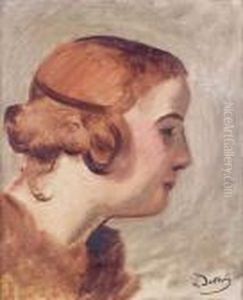 Tete De Femme De Profil, Circa 1932 by Andre Derain