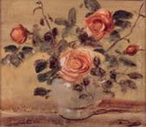 Roses Dans Un Vase by Andre Derain