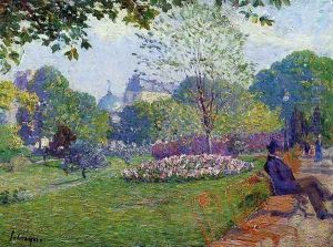 The Parc Monceau by Albert Lebourg