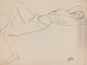 Femme Nue Allongee by Andre Derain