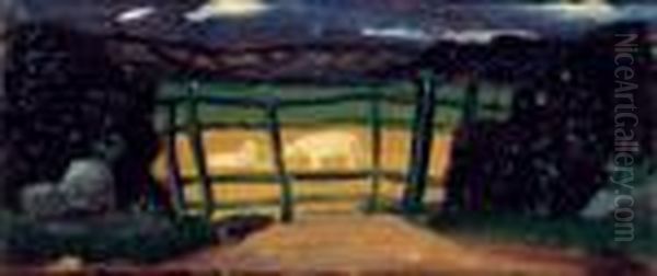 Paysage A La Barriere, Circa 1948-1950 - view 1