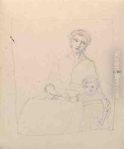 Portrait De Femme Et De Boby by Andre Derain