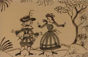 Deux Figures by Andre Derain