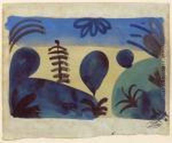 Paysage Aux Arbres, Circa 1950 - view 1