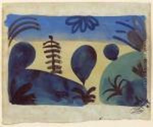 Paysage Aux Arbres, Circa 1950 by Andre Derain