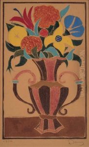Bouquet De Fleurs Dans Un Vase by Andre Derain