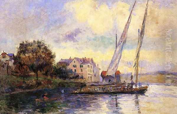 The Banks of Lake Geneva, St. Gingolph - view 1