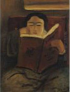Femme Assise Lisant by Andre Derain