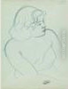 Modele En Buste De Trois-quarts by Andre Derain